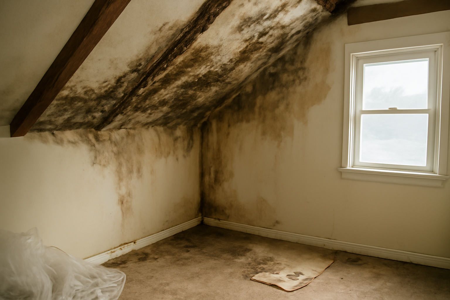 Attic Water Damage Restoration in Benson, AZ