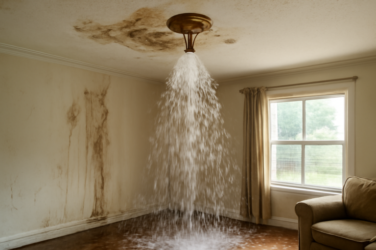 Fire Sprinkler Discharge Water Removal
