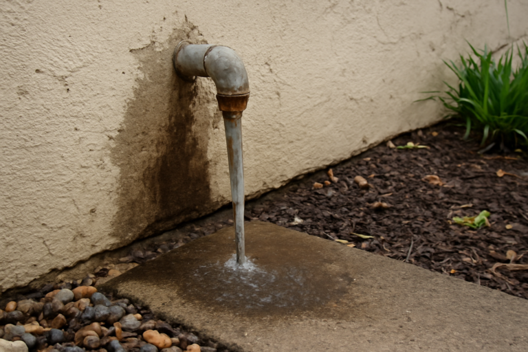 Leaking Pipe Water Removal
