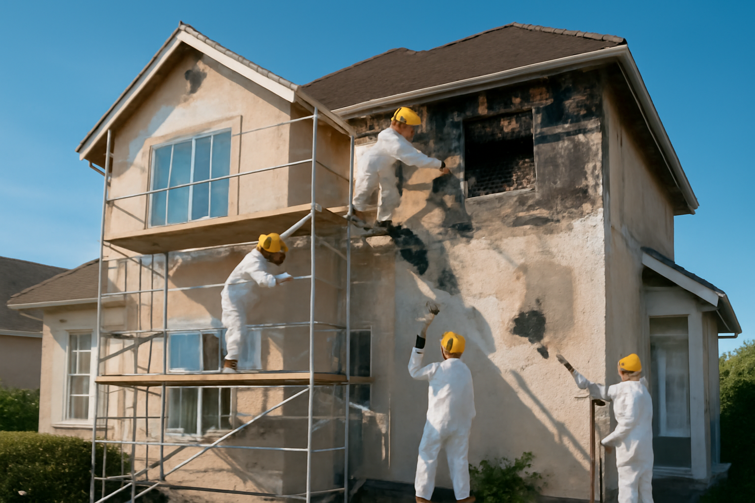 Fire damage restoration service