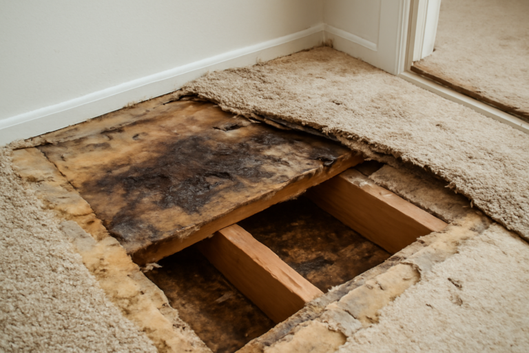 Subfloor Water Damage Repair