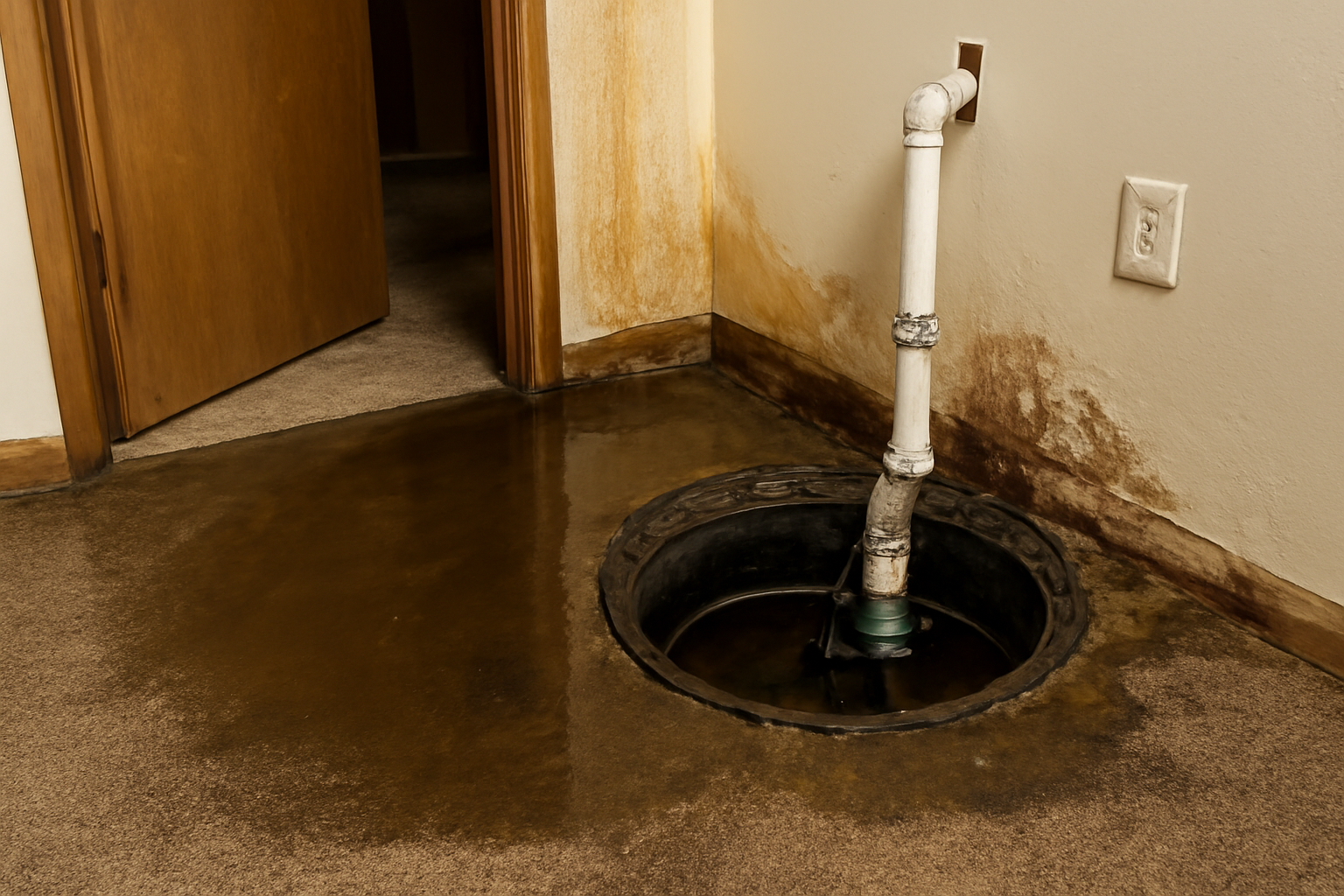 Sump Pump Failure Water Removal in Winkelman, AZ